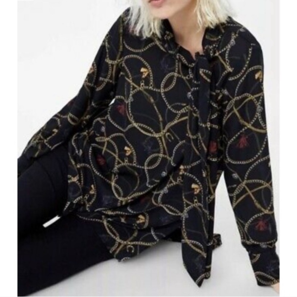 Zara  chain blouse
